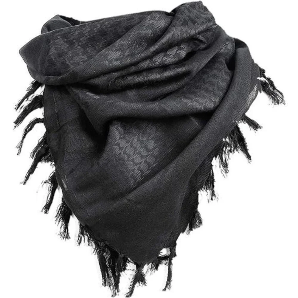 Military Shemagh Tactical Desert Scarf / 100% Cotton Keffiyeh Scarf Wrap